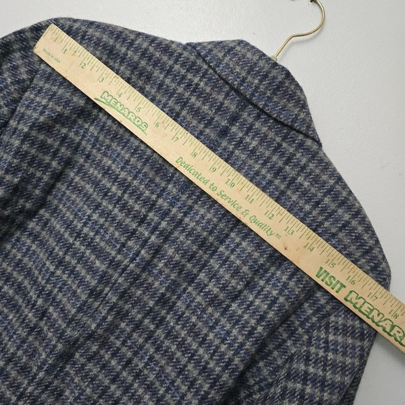 Appleseeds Tweed Blazer Jacket Women’s Size 16 Blue Long Sleeve Career wear - Picture 14 of 16